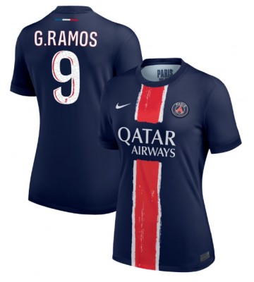 Paris Saint-Germain Goncalo Ramos #9 Hjemmebanetrøje Dame 2024-25 Kort ærmer